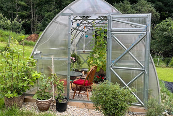 My wife loves her greenhouse space!