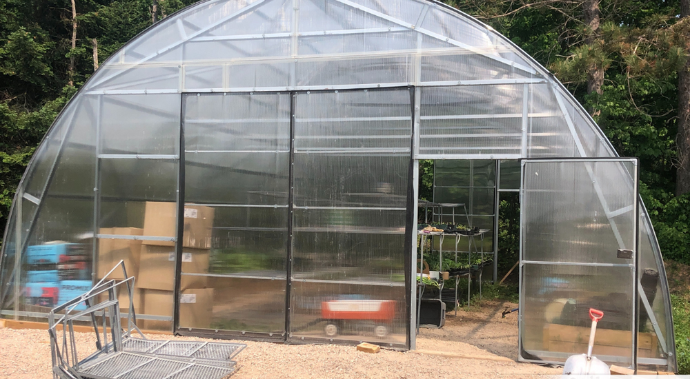 This is how a commercial nursery in Ontario uses the Alpine 26 greenhouse