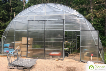 This is how a commercial nursery in Ontario uses the Alpine 26 greenhouse