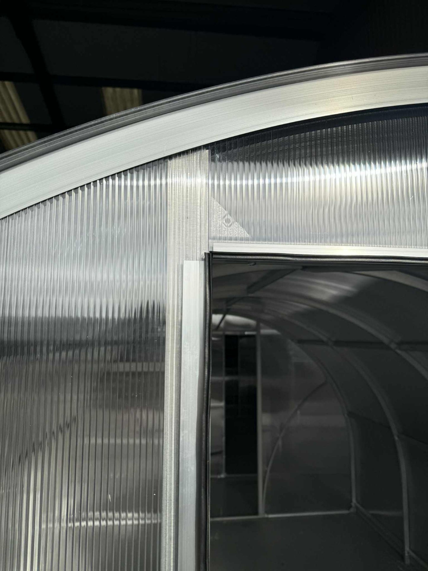 A detail of a Sigma 300 (Gen III) greenhouse.