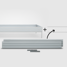 Planta Garden Bed - Length Extension on a white background