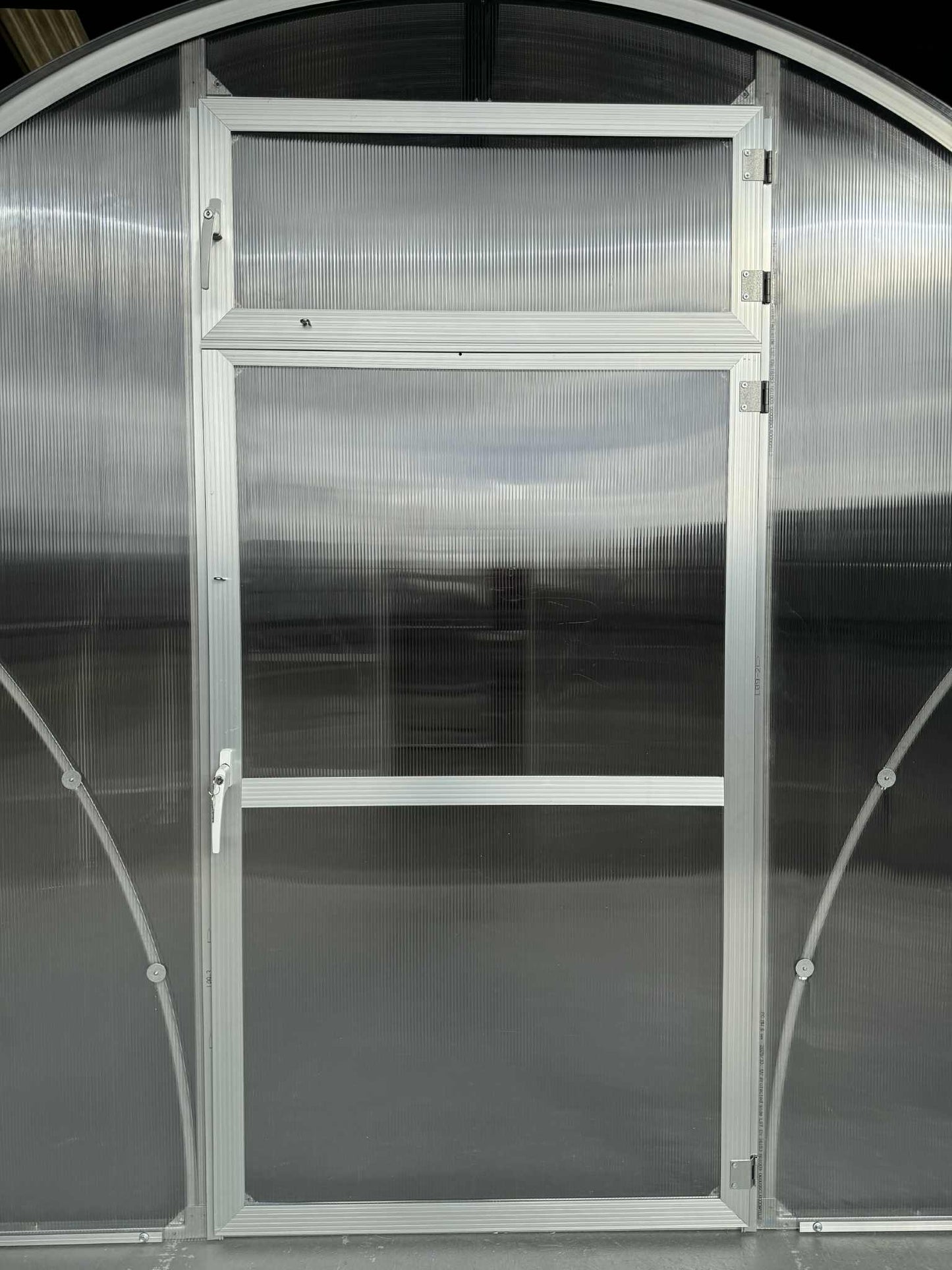 Metallic  Sigma 300 (Gen III) greenhouse with a door and window